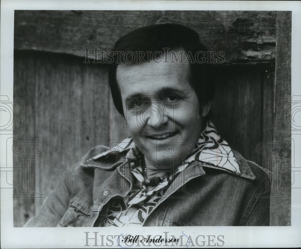 1976 Press Photo Bill Anderson, singer and songwriter - mjp01562