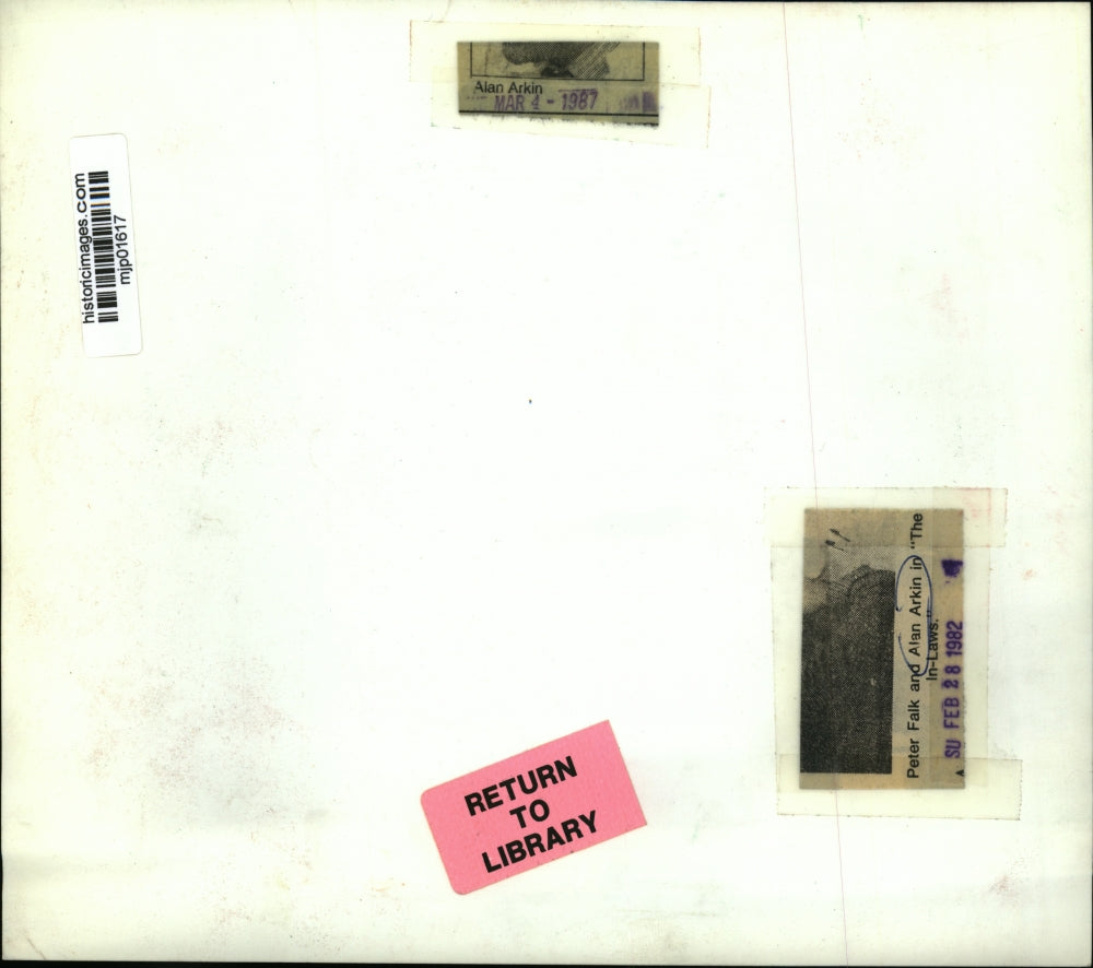 1982 Press Photo Peter Falk and Alan Arkin in The In-Laws - mjp01617