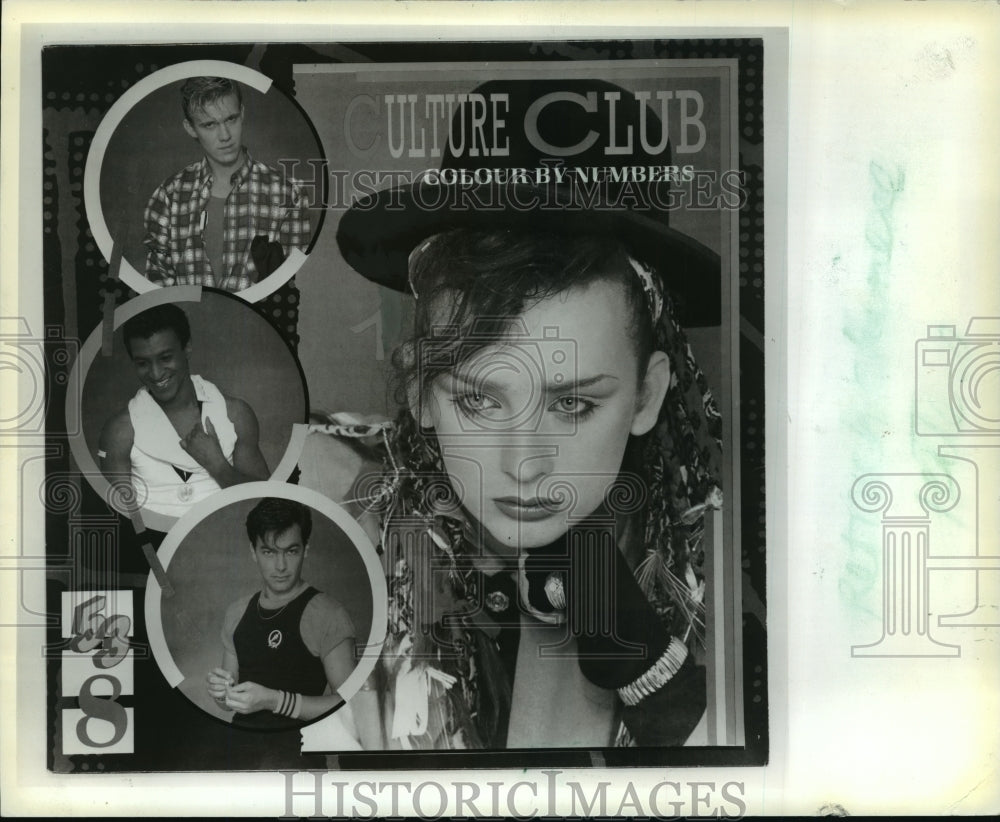 1984 Press Photo Boy George wears outrageous makeup - mjp01729- Historic Images