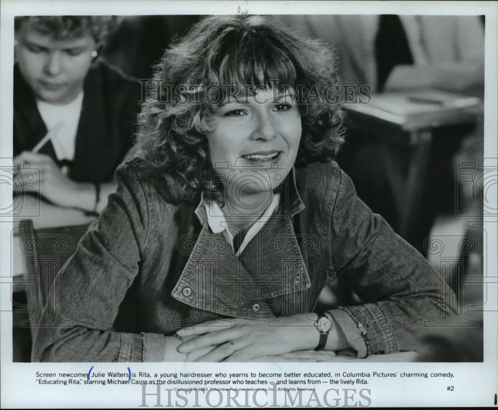 1983 Press Photo Julie Walters as Rita in "Educating Rita" - mjp01763