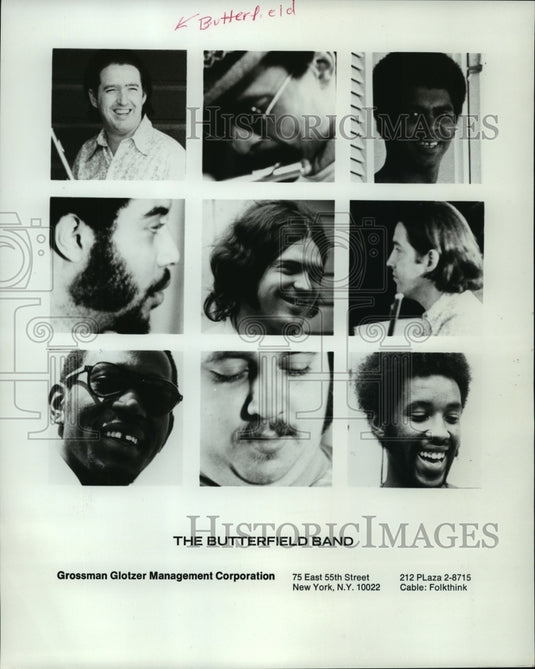 1971 Press Photo The Butterfield Band - mjp01915- Historic Images