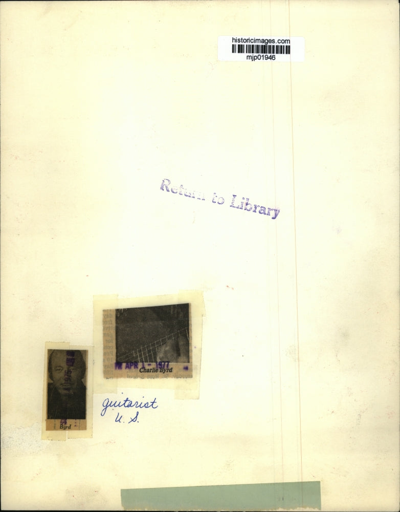 1977 Press Photo Charlie Byrd, guitarist - mjp01946