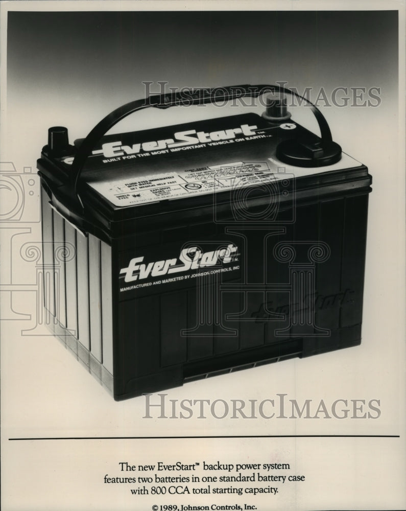 1989 Press Photo EverStart Backup Power System Battery - mjp01971- Historic Images