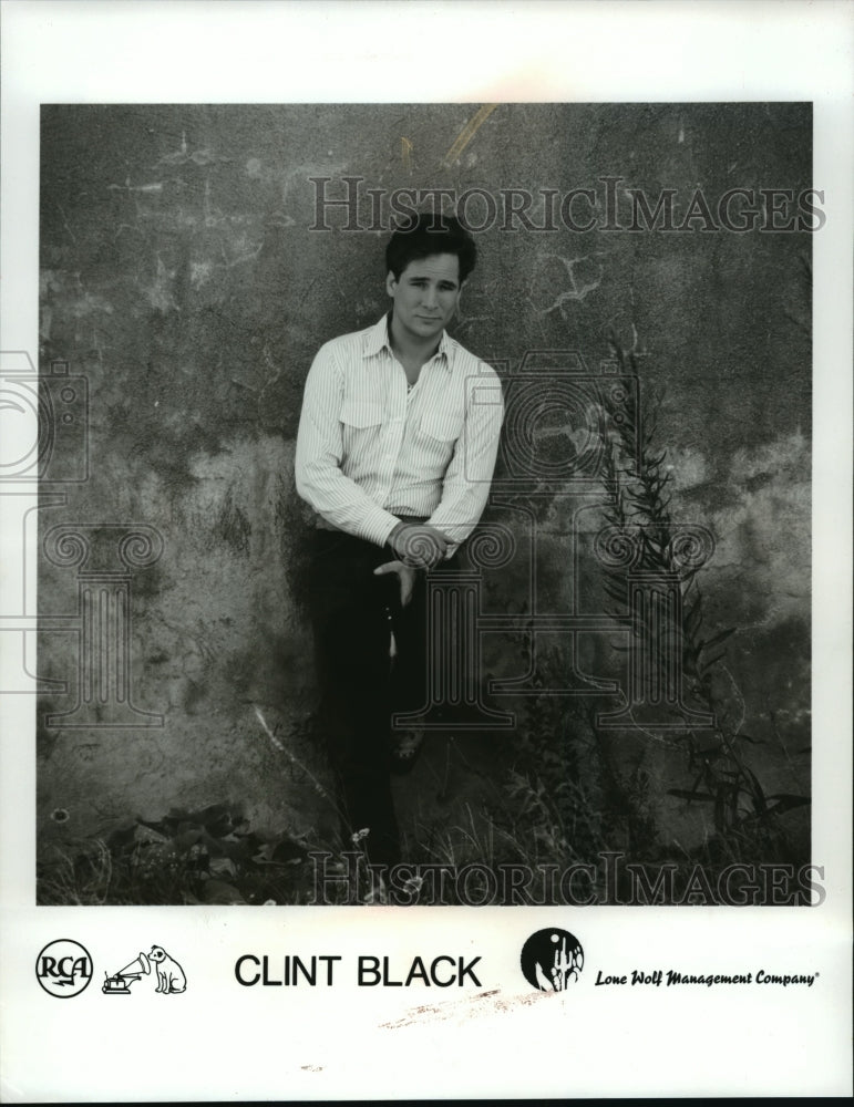 1989 Press Photo Clint Black, Country Music Singer - mjp01994