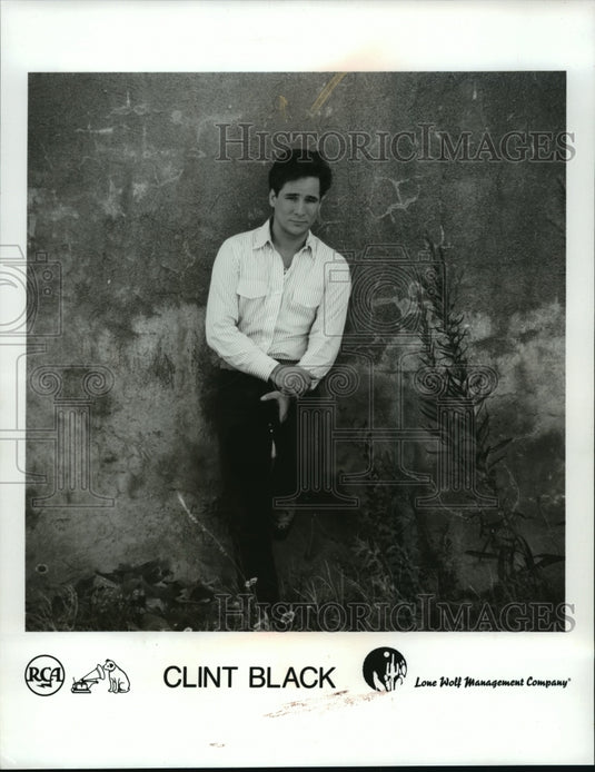 1989 Press Photo Clint Black, Country Music Singer - mjp01994