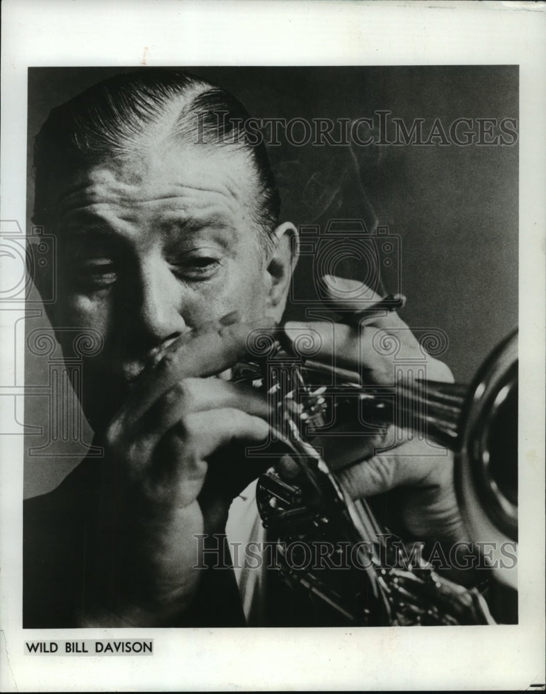 1982 Press Photo Wild Bill Davison, jazz cornet player - mjp02194- Historic Images