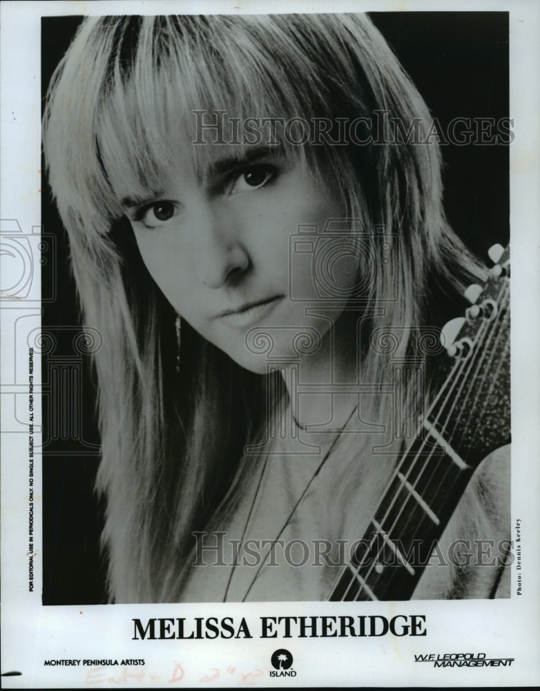 1992 Press Photo Melissa Etheridge, entertainer - mjp02382- Historic Images