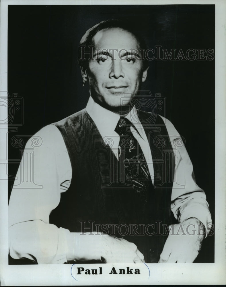 1980 Press Photo Paul Anka, singer - mjp02498- Historic Images