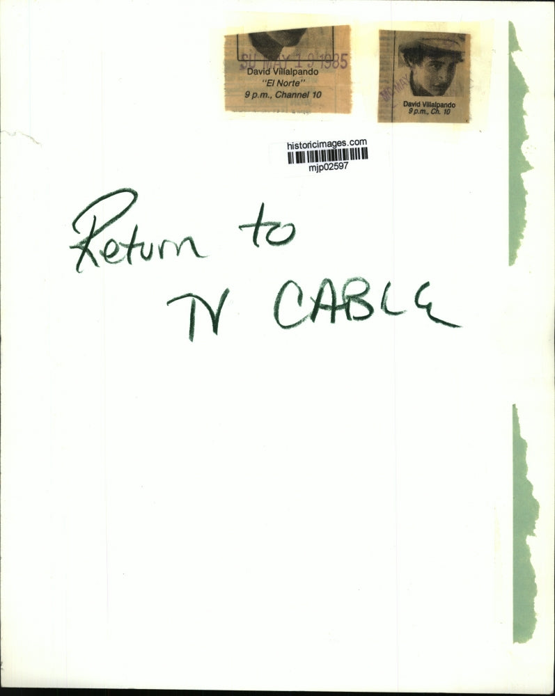 1985 Press Photo David Villalpando and Zaide Silvia Gutierrez in "El Norte"