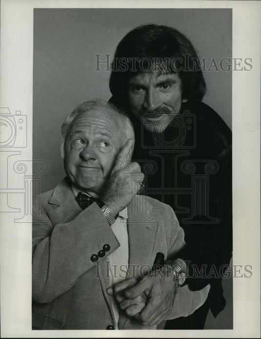 1977 Press Photo Mickey Rooney and Gabe Dell in "A Year at the Top" - mjp02604- Historic Images