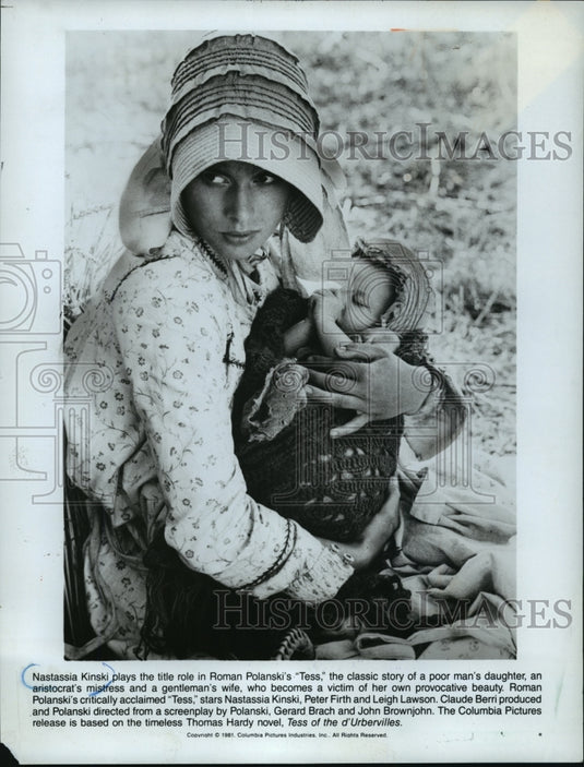 1981 Press Photo Nastassia Kinski Plays Title Role in Tess - mjp02687- Historic Images