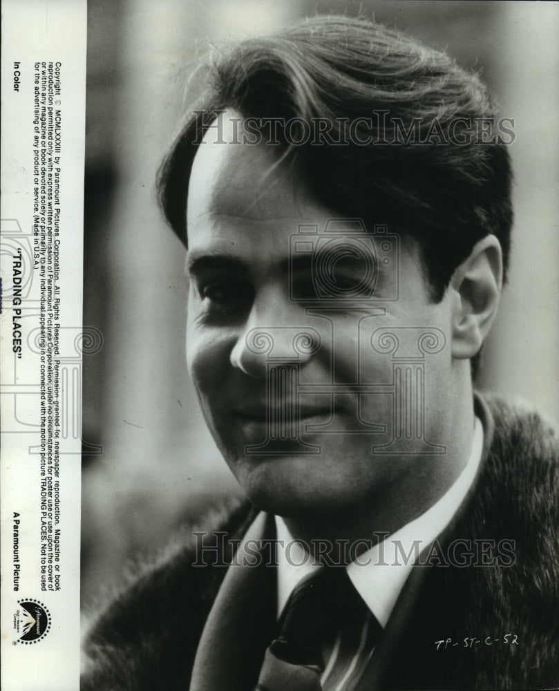 1984 Press Photo Dan Aykroyd Stars in Trading Places - mjp02697- Historic Images