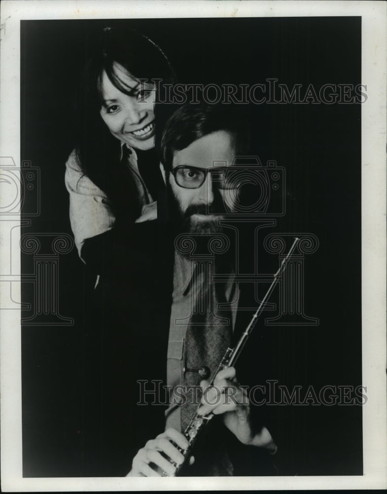 1981 Press Photo Toshiko Akiyoshi and Lew Tabackin - mjp02744- Historic Images