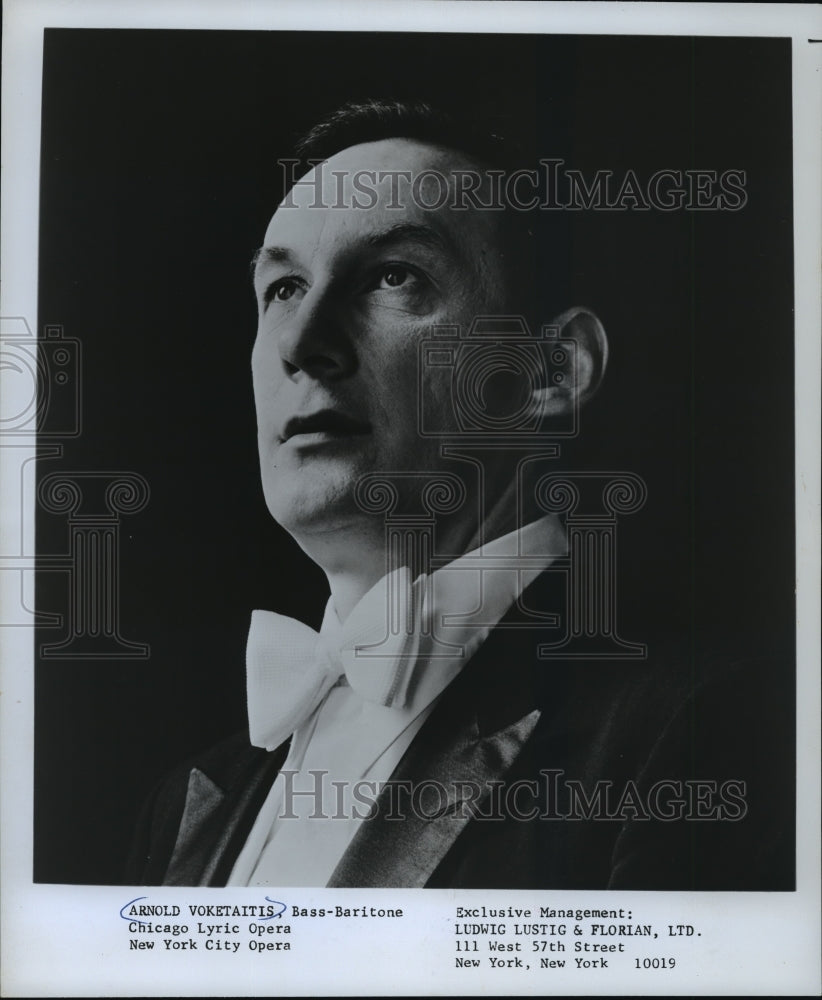 1974 Press Photo Arnold Voketaitis, Bass-Baritone - mjp02811- Historic Images