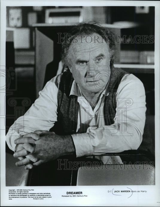 1980 Press Photo Jack Warden stars as Harry in "Dreamer" - mjp02858- Historic Images