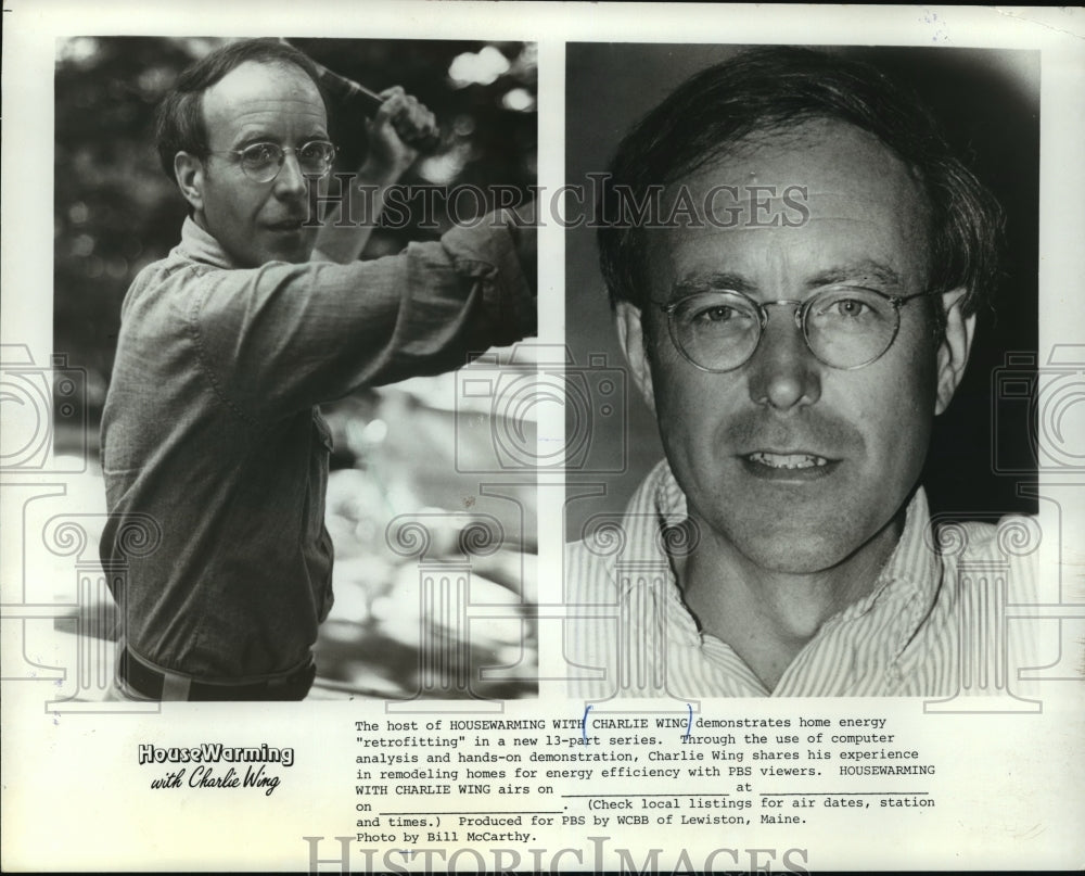 1983 Press Photo Charlie Wing, host of "Housewarming with Charlie Wing"- Historic Images