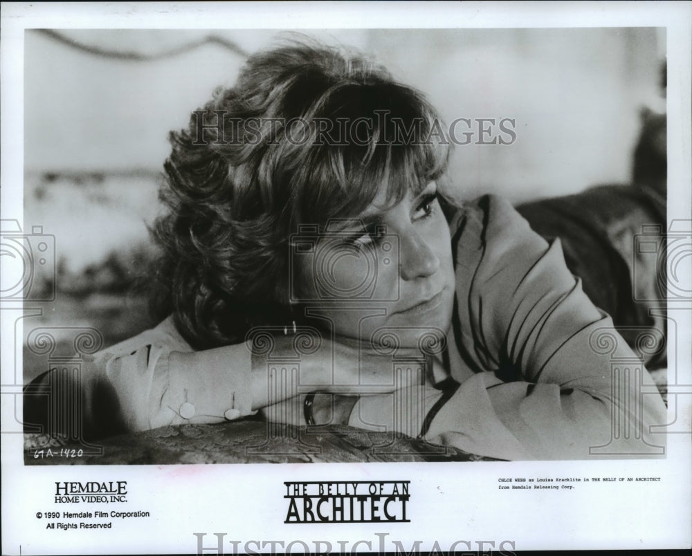 1991 Press Photo Chloe Webb as Louisa Kracklite in &quot;The Belly Of An Architect&quot;- Historic Images