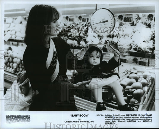 1987 Press Photo Diane Keaton in "Baby Boom" - mjp03165- Historic Images