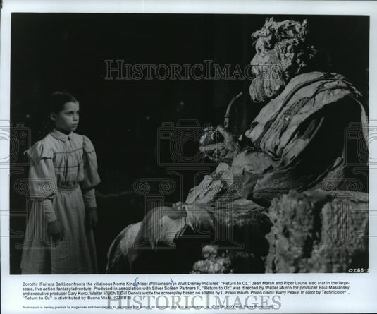 1981 Press Photo Fairuza Balk and Nicol Williamson in "Return to Oz" - mjp03222