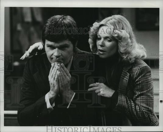 1977 Press Photo Fred Willard and Flo Gerrish of Sirota's Court - mjp03309- Historic Images