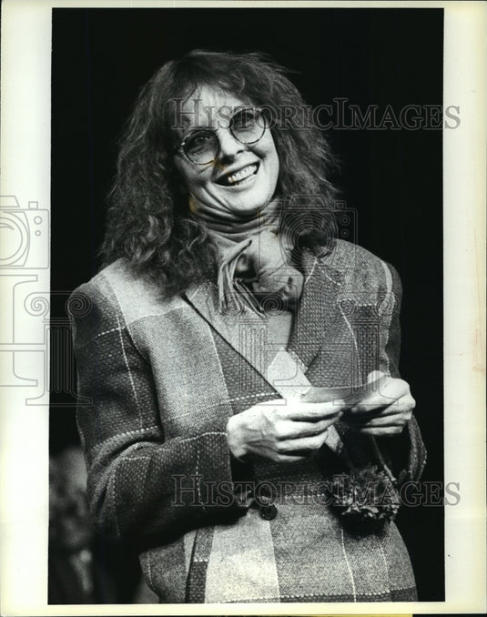 1978 Press Photo Diane Keaton of Annie Hall at New York Shubert Theater Gala- Historic Images