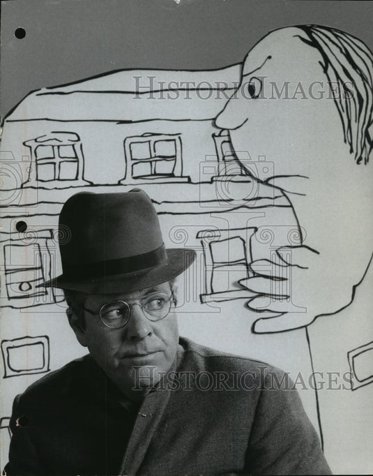 1969 Press Photo William Windom in "My World and Welcome to It" - mjp03495- Historic Images