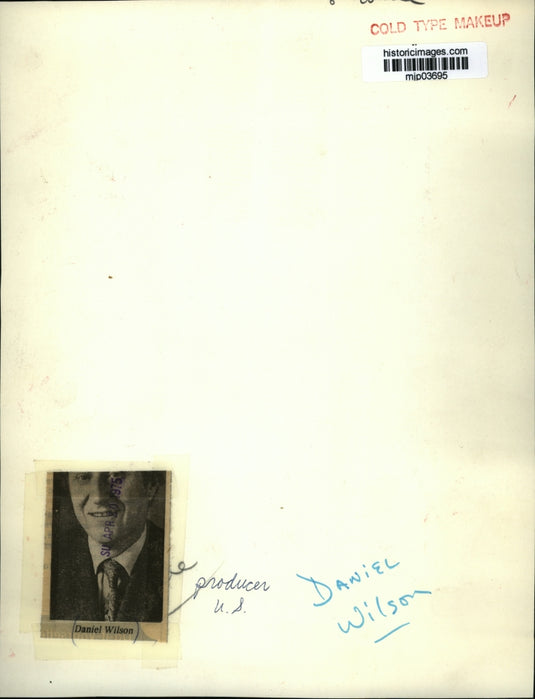 1975 Press Photo Daniel Wilson, producer - mjp03695