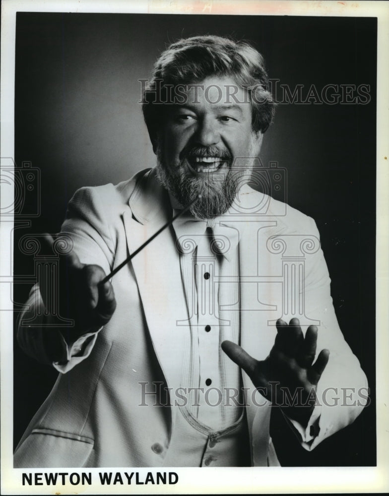 1990 Press Photo Newton Wayland Will Conduct Milwaukee Symphony Orchestra- Historic Images
