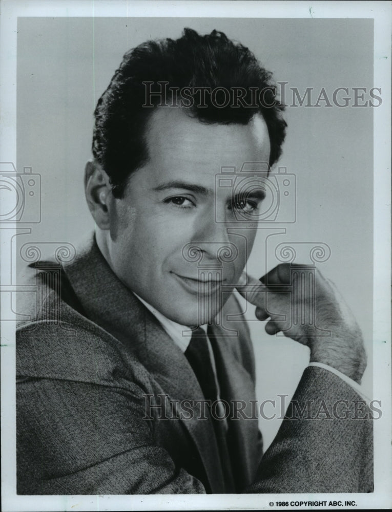 1986 Press Photo Bruce Willis, actor. - mjp04236- Historic Images