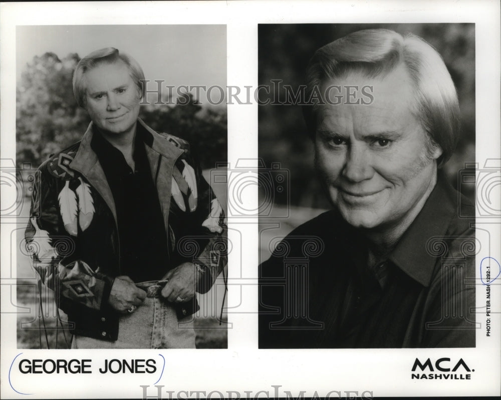 Press Photo George Jones, country music singer. - mjp04415- Historic Images