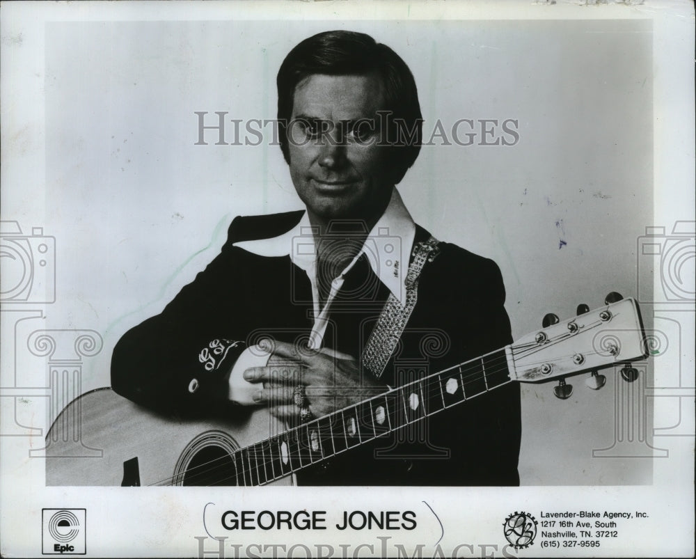 1978 Press Photo George Jones, country music singer. - mjp04416- Historic Images