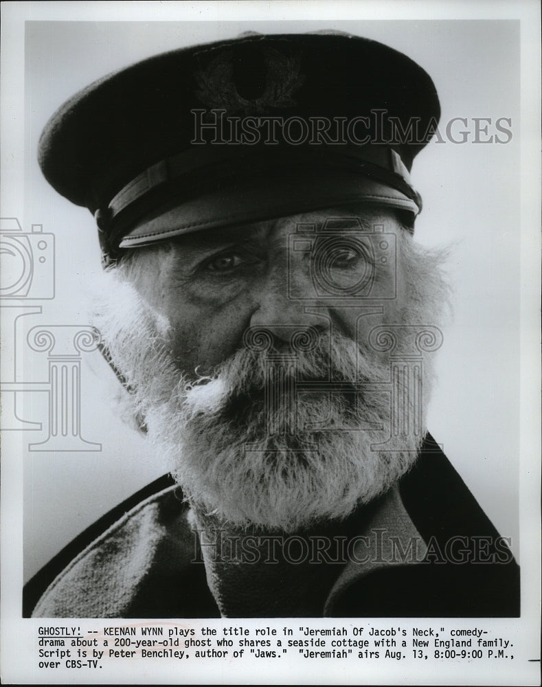 1976 Press Photo Keenan Wynn in the title role in Jeremiah of Jacob's Neck.