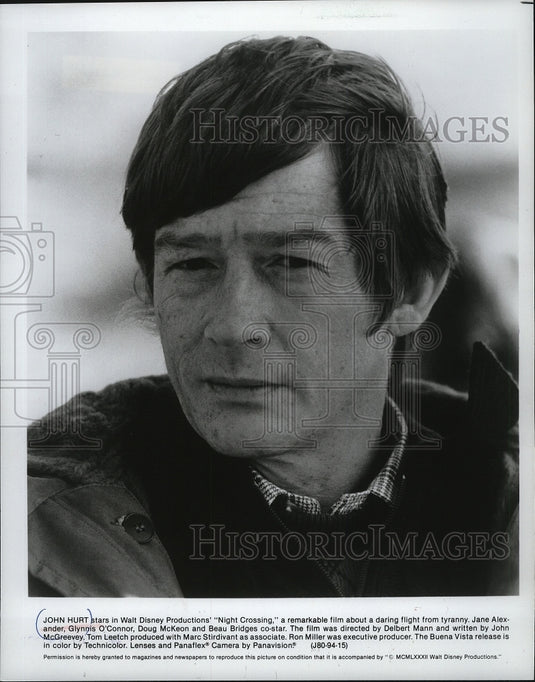 1983 Press Photo John Hurt stars in Walt Disney's Night Crossing. - mjp05059- Historic Images