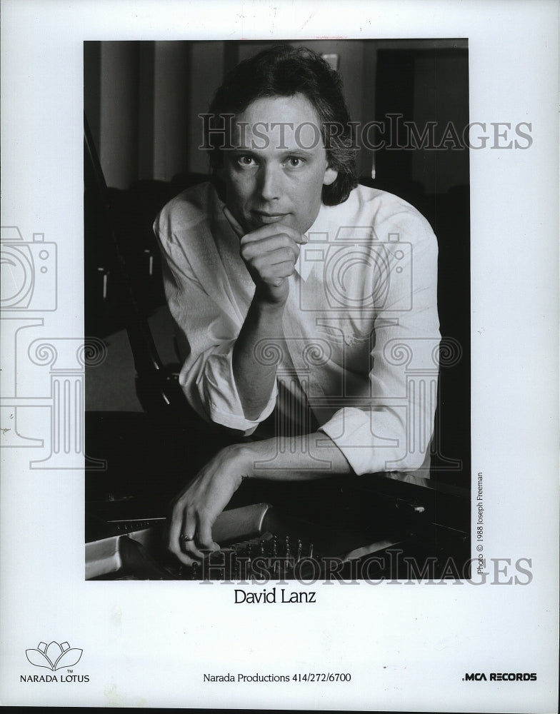 1988 Press Photo David Lanz, new age and jazz pianist. - mjp05410- Historic Images