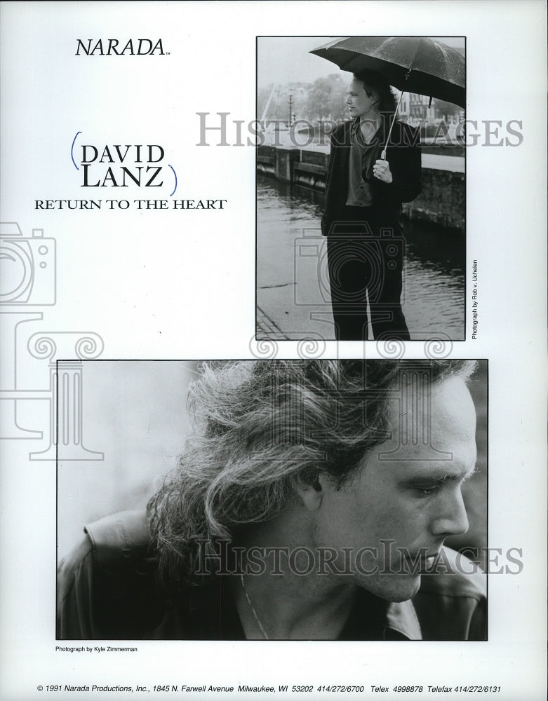 1991 Press Photo David Lanz, new age and jazz pianist. - mjp05414- Historic Images