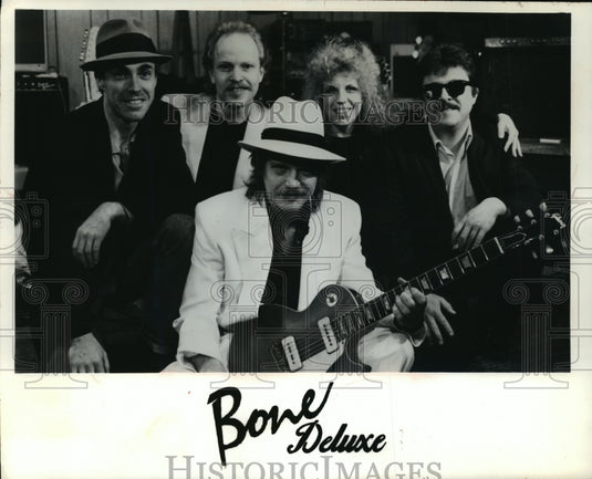 1990 Press Photo Terry and Cheryl Frank and Pete Rahn of Bone Deluxe.- Historic Images