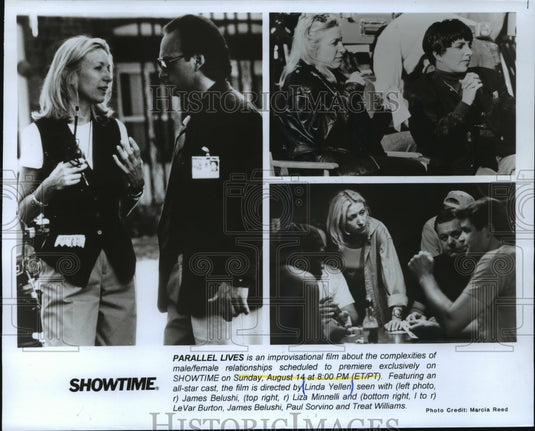 1994 Press Photo James Belushi, Gena Rowlands & Ally Sheedy in Parallel Lives.- Historic Images