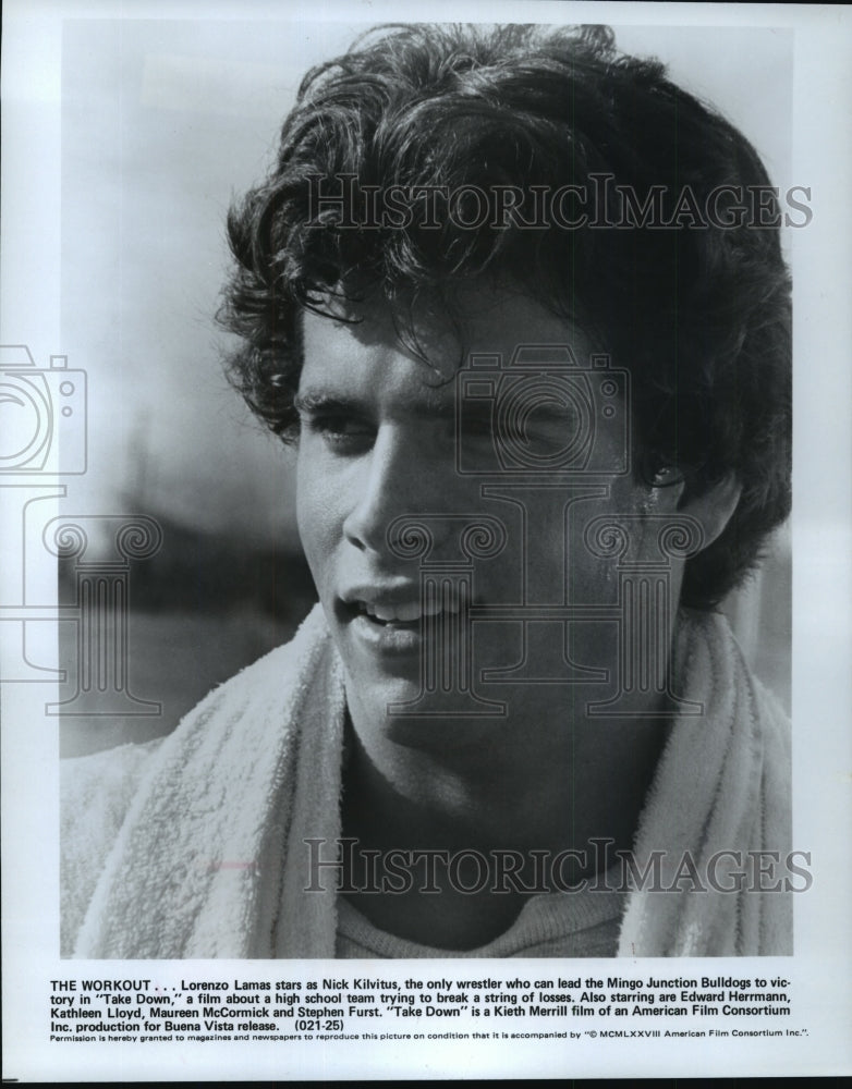 1978 Press Photo Lorenzo Lamas stars in Take Down. - mjp06086- Historic Images