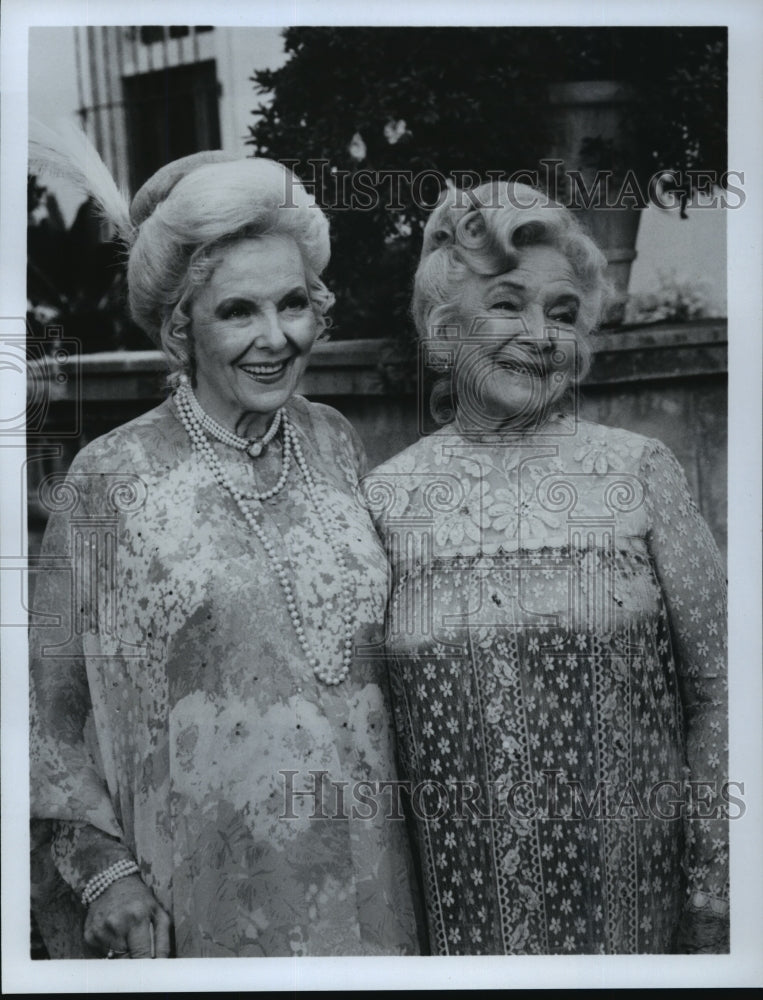 1986 Press Photo Helen Hayes and Anna Lee on Glitter, on ABC. - mjp06177- Historic Images