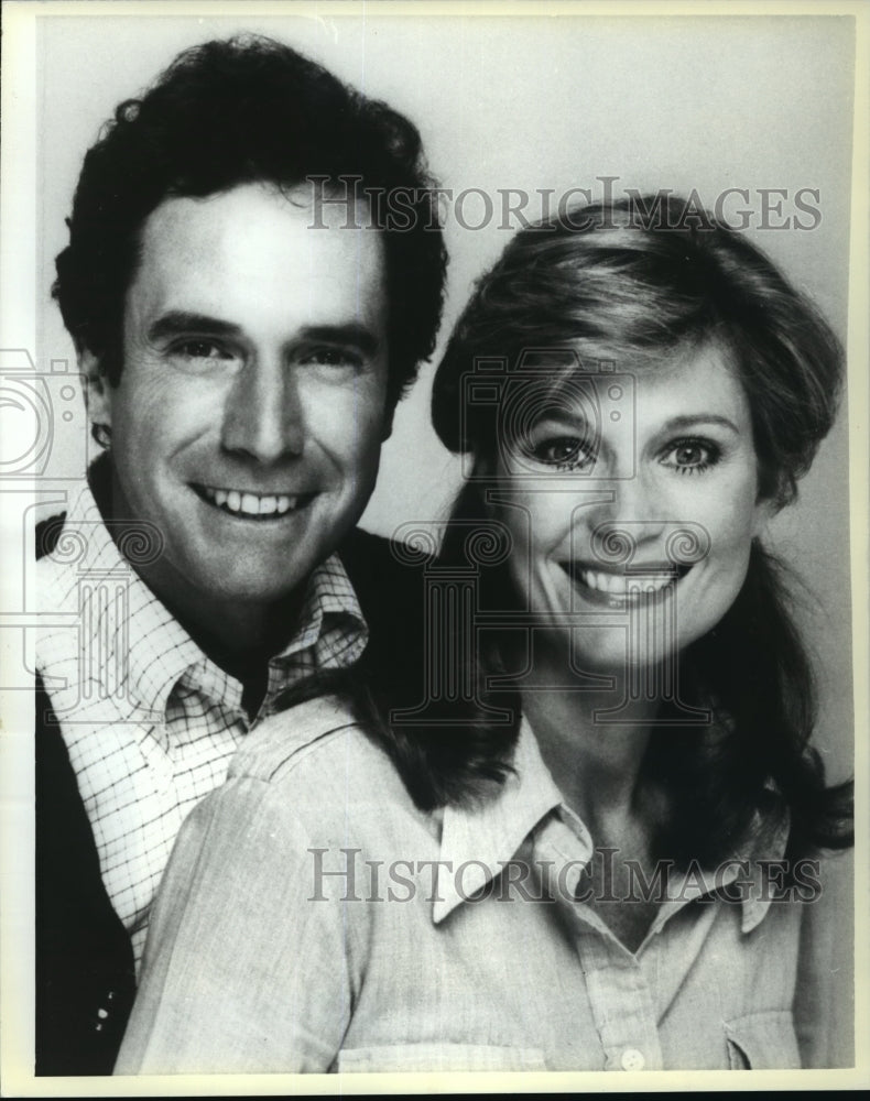 1982 Press Photo Bradford Dillman and Mary Frann star in King&#39;s Crossing.- Historic Images