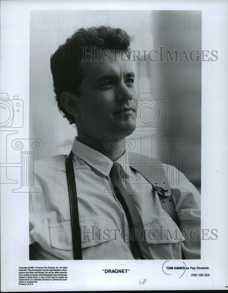 1987 Press Photo Tom Hanks stars in Dragnet. - mjp06567