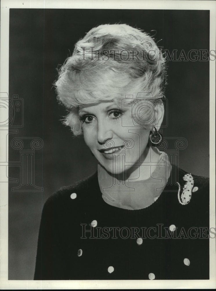 1980 Press Photo Rona Barrett, Hollywood reporter on Good Morning America.- Historic Images