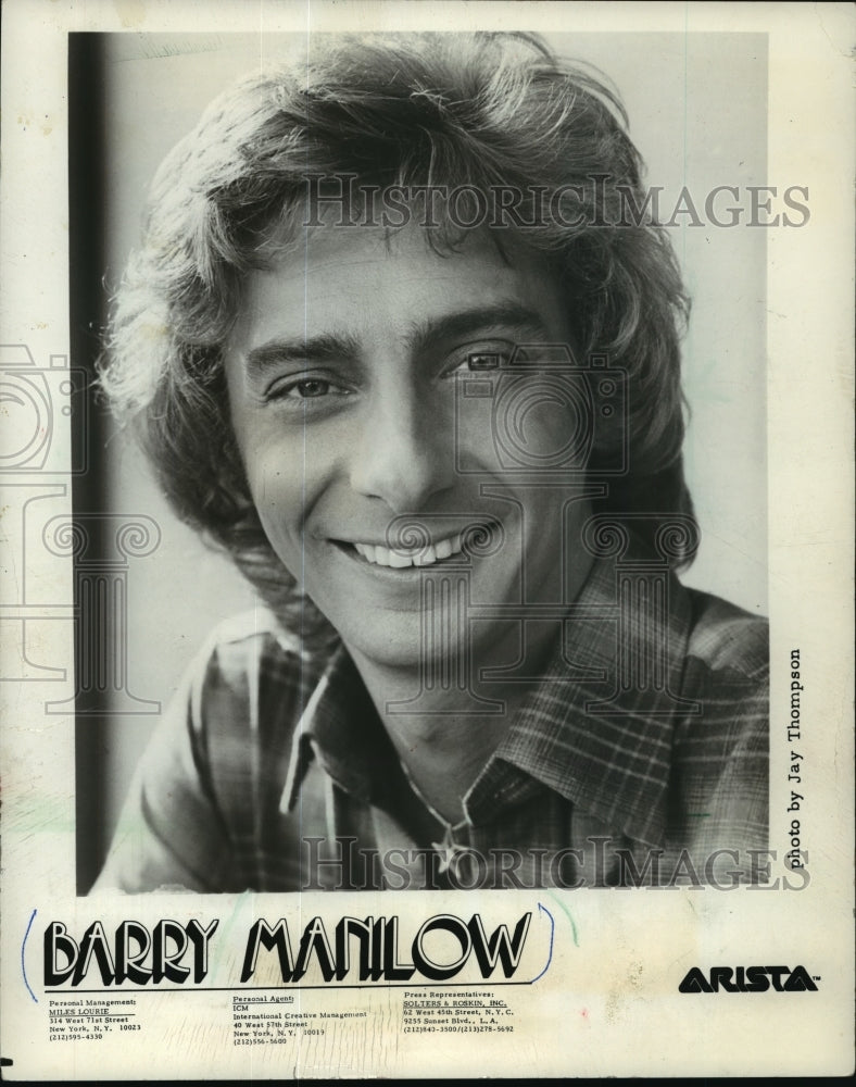 1979 Press Photo Barry Manilow, singer. - mjp06673