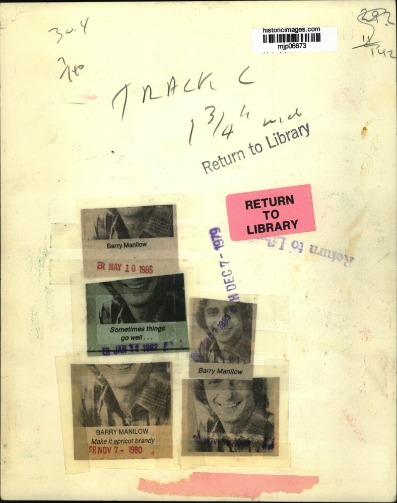 1979 Press Photo Barry Manilow, singer. - mjp06673