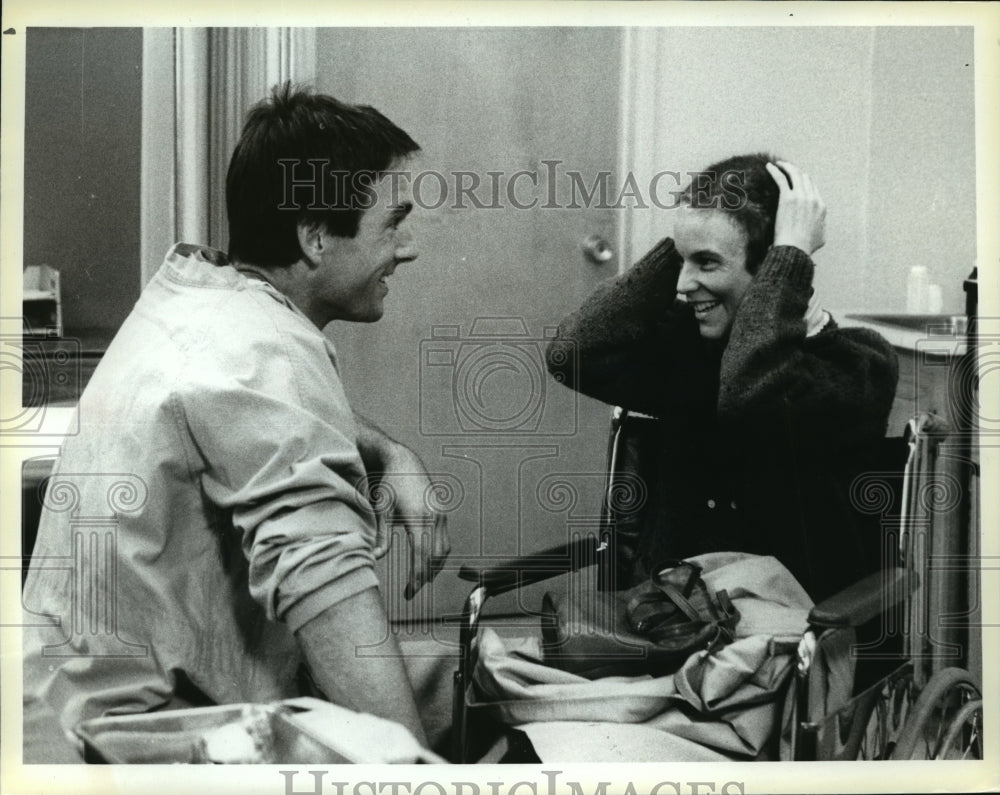 1985 Press Photo Mark Hamon and Ann Hearn in "Amazing Face" - mjp06948- Historic Images
