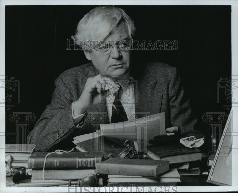 1984 Press Photo James J. Lawless in &quot;Clarence Darrow&quot; - mjp06986- Historic Images