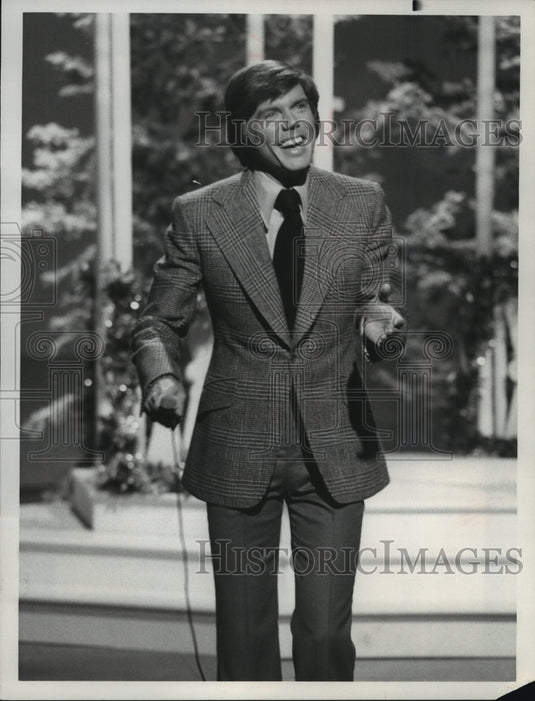 1976 Press Photo John Davidson on "The Tonight Show Starring Johnny Carson"- Historic Images
