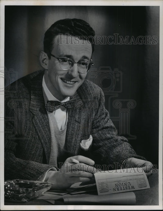 1957 Press Photo Joe Dorsey, WOKY Radio Show Host - mjp07937- Historic Images