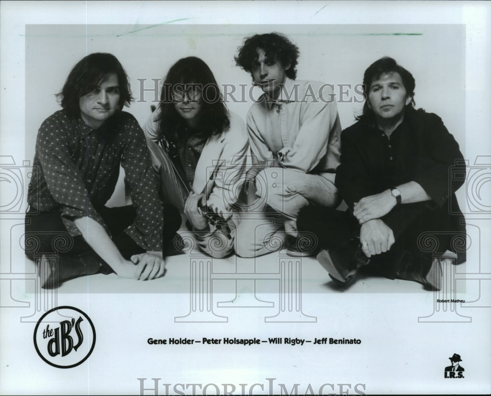 1987 Press Photo Gene Holder, Peter Holsapple, Will Rigby, Jeff Beninato, The dB- Historic Images