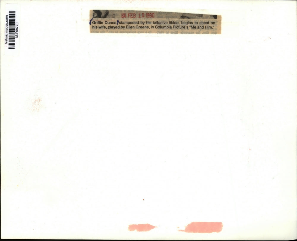 1990 Press Photo Griffen Dunne and Ellen Greene in "Me and Him." - mjp08770